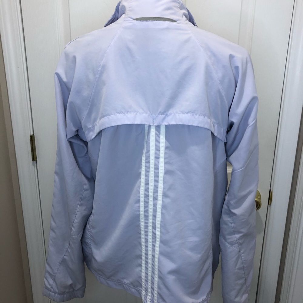 Adidas lavender light weight mesh lined jacket - Picture 9 of 13